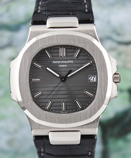 (image for) UNPOLISHED PATEK PHILIPPE 18K WHITE GOLD JUMBO NAUTILUS / 5711G